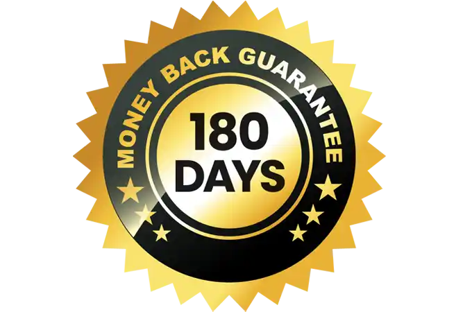 Gold Align  180-Day Money-Back Guarantee Badge â€“ Risk-Free Purchase